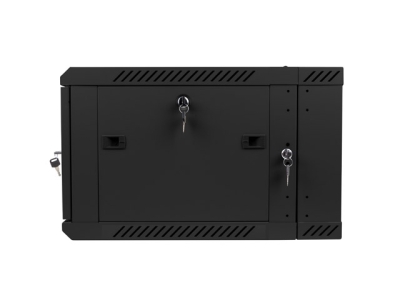 Комуникационен шкаф Lanberg 19" 6U 600 x 600 mm, Закалена стъклена врата, Черен - WF02-6606-10B gallery image 7