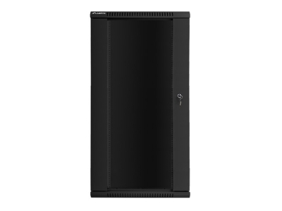 Комуникационен шкаф Lanberg 19" 27U 600 x 600 mm, Закалена стъклена врата, Черен - WF01-6627-10B gallery image 2