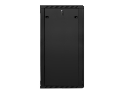 Комуникационен шкаф Lanberg 19" 27U 600 x 600 mm, Закалена стъклена врата, Черен - WF01-6627-10B gallery image 4