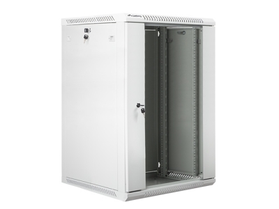 Комуникационен шкаф Lanberg 19" 18U 600 x 600 mm, Закалена стъклена врата, Сив - WF01-6618-10S gallery image 1