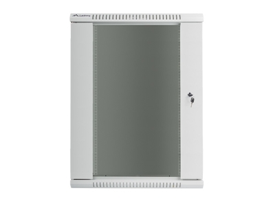 Комуникационен шкаф Lanberg 19" 18U 600 x 600 mm, Закалена стъклена врата, Сив - WF01-6618-10S gallery image 2
