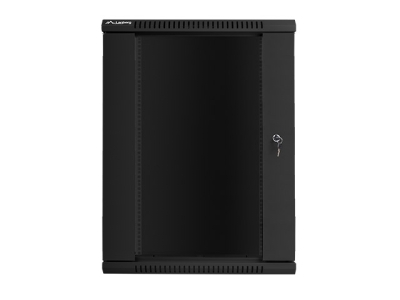 Комуникационен шкаф Lanberg 19" 18U 600 x 600 mm, Закалена стъклена врата, Черен - WF01-6618-10B gallery image 2
