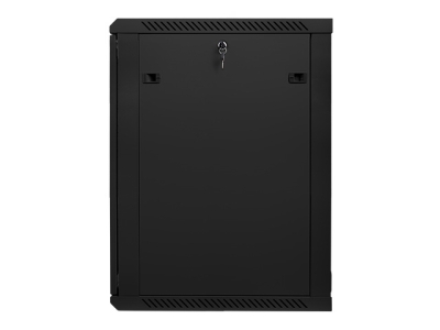 Комуникационен шкаф Lanberg 19" 18U 600 x 600 mm, Закалена стъклена врата, Черен - WF01-6618-10B gallery image 5