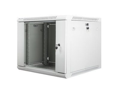 Комуникационен шкаф Lanberg 19" 9U 600 x 600 mm, Закалена стъклена врата, Сив - WF01-6609-10S gallery image 3