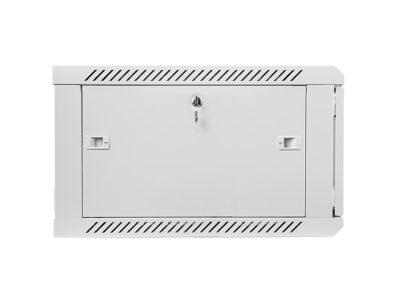 Комуникационен шкаф Lanberg 19" 6U 600 x 600 mm, Закалена стъклена врата, Сив - WF01-6606-10S gallery image 4