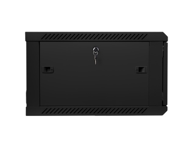 Комуникационен шкаф Lanberg 19" 6U 600 x 600 mm, Закалена стъклена врата, Черен - WF01-6606-10B gallery image 4