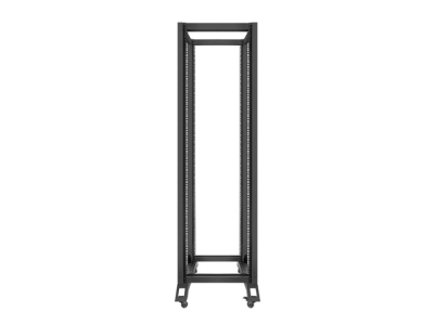 Комуникационен шкаф Lanberg 19" 42U 600 x 800 mm, Open Frame, Черен - OR01-6842-B gallery image 3