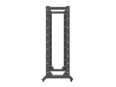 Комуникационен шкаф Lanberg 19" 42U 600 x 800 mm, Open Frame, Черен - OR01-6842-B gallery image 4