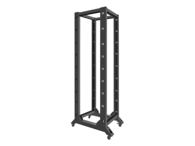 Комуникационен шкаф Lanberg 19" 42U 600 x 800 mm, Open Frame, Черен - OR01-6842-B gallery image 5