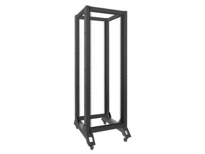 Комуникационен шкаф Lanberg 19" 32U 600 x 800 mm, Open Frame, Черен - OR01-6832-B gallery image 1