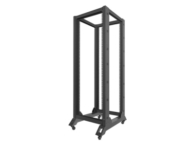 Комуникационен шкаф Lanberg 19" 32U 600 x 800 mm, Open Frame, Черен - OR01-6832-B gallery image 4