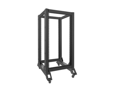 Комуникационен шкаф Lanberg 19" 22U 600 x 800 mm, Open Frame, Черен - OR01-6822-B gallery image 1