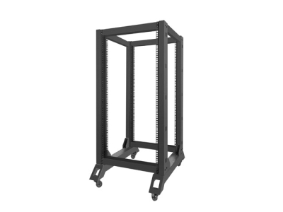 Комуникационен шкаф Lanberg 19" 22U 600 x 800 mm, Open Frame, Черен - OR01-6822-B gallery image 3