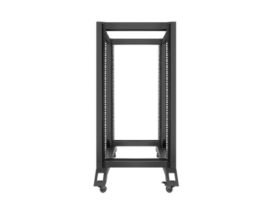 Комуникационен шкаф Lanberg 19" 22U 600 x 800 mm, Open Frame, Черен - OR01-6822-B gallery image 4
