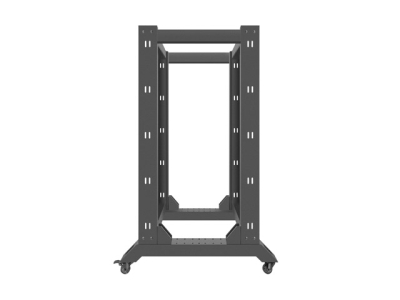 Комуникационен шкаф Lanberg 19" 22U 600 x 800 mm, Open Frame, Черен - OR01-6822-B gallery image 6