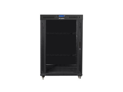 Комуникационен шкаф Lanberg 19" 22U 800 x 1000 mm, Перфорирана врата, Черен - FF01-8022-12BL gallery image 4
