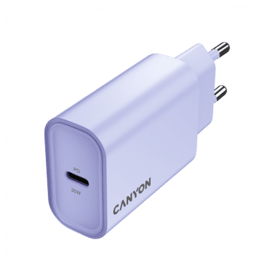 Зарядно устройство Canyon OnCharge 30CL 30W, Лилаво - CNE-CHA30CLPU gallery image 3