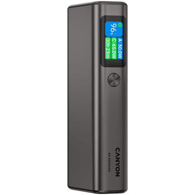 PowerBank Canyon OnPower 230, 130 W, 20000 mAh, Тъмносив - CNS-CPB230DG gallery image 2