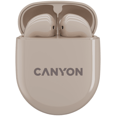 Безжични слушалки Canyon TWS-6, Бежови - CNS-TWS6BE gallery image 1