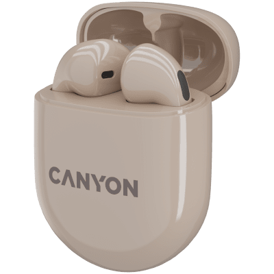 Безжични слушалки Canyon TWS-6, Бежови - CNS-TWS6BE gallery image 2
