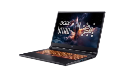 Лаптоп Acer Nitro V17, NG-ANV17-41-R14D, AMD Ryzen R7 260, 17.3" FHD(1920x1080)IPS 144Hz, 1*16GB DDR5 (1 slot free), 1024GB PCIe NVMe SSD, NVIDIA GeForce RTX 4050 6GB GDDR6, Windows 11 Home, Черен + Раница Acer Nitro Quest Backpack 18", Черна - NH.QYQEX.0 gallery image 1