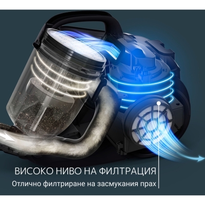 Прахосмукачка Rowenta Compact Power Cyclon, Сива - RO3726EA gallery image 6