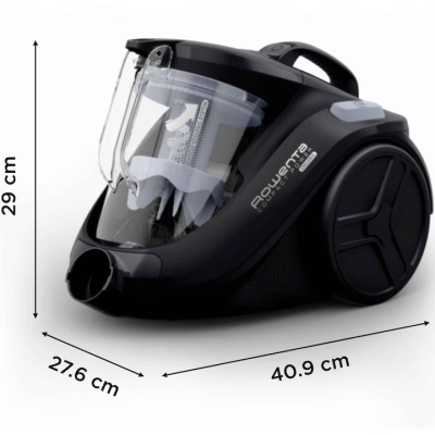Прахосмукачка Rowenta Compact Power Cyclon, Черна - RO3725EA  gallery image 4