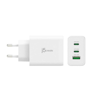 Зарядно устройство j5create 65 W, Бяло - JUP3365E gallery image 4