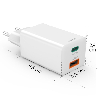 Зарядно устройство Hama Mini 45 W, Бяло - Hama-201993 gallery image 15