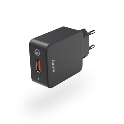 Зарядно устройство Hama Qualcomm 19.5W, Черно - Hama-201641