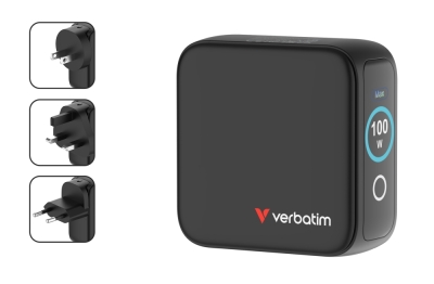 Зарядно устройство Verbatim Mini 100W, Черно - 30239 gallery image 2