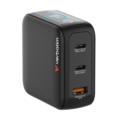Зарядно устройство Verbatim Mini 100W, Черно - 30239 gallery image 10