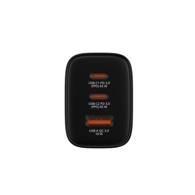 Зарядно устройство Verbatim Essentials 65 W, Черно - 32352 gallery image 3