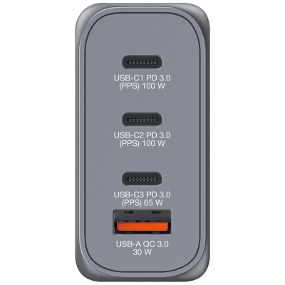 Зарядно устройство Verbatim GNC-100 100 W, Сиво - 32202 gallery image 2