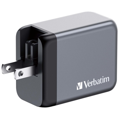 Зарядно устройство Verbatim GNC-65 65W, Сиво - 32201 gallery image 5