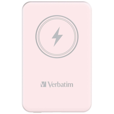 Външна батерия Verbatim MCP-5PK, 20 W, 5000 mAh, Розова - 32243 gallery image 1
