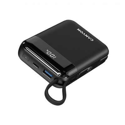 PowerBank Canyon OnPower 104, 22.5 W, 10000 mAh, Черен - CNS-CPB104B gallery image 2