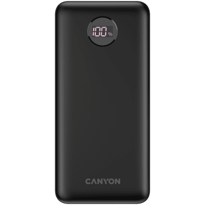 PowerBank Canyon PB-2002, 20000 mAh, Черен - CNE-CPB2002B gallery image 1