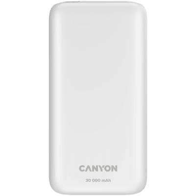 PowerBank Canyon PB-301, 30000 mAh, Бял - CNE-CPB301W gallery image 1