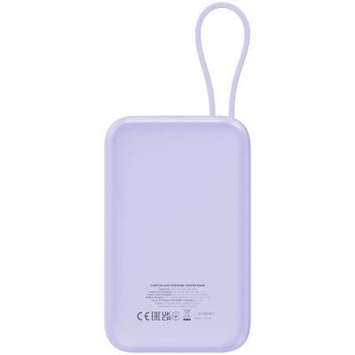 PowerBank Canyon OnPower 101, 22.5 W, Лилав - CNS-CPB101PU gallery image 4