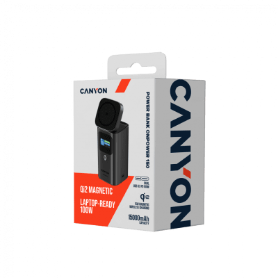 PowerBank Canyon OnPower 150, 100 W, 15000 mAh, Тъмносив - CNS-CPB150DG gallery image 8