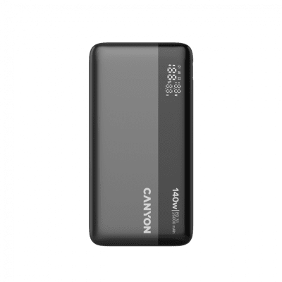 PowerBank Canyon OnPower 240, 140 W, 25000 mAh, Тъмносив - CNS-CPB240 gallery image 1