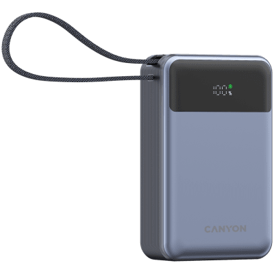 PowerBank Canyon OnPower 600, 65 W, 20000 mAh, Тъмносив - CNS-CPB600DG gallery image 2