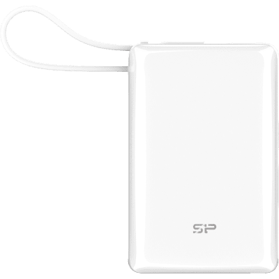 PowerBank Silicon Power CP10, 20 W, 10000 mAh, Бял - SP10KMAPBKCP101W