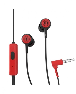 Слушалки Maxell IN-TIPS, Черни/Червени - ML-AH-IN-TIPS-RED gallery image 1