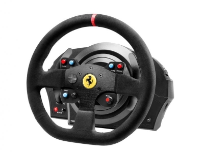 Комплект волан с педали Thrustmaster T300 Ferrari Alcantara Edition, Черен - THRUST-RW-T300FIA gallery image 3