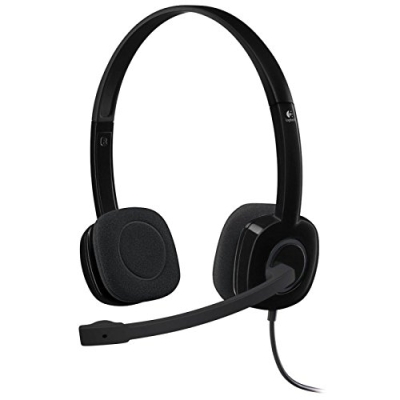 Слушалки Logitech H151, Черни - 981-000589