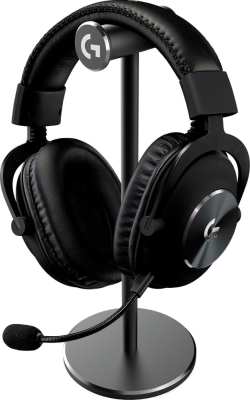 Слушалки Logitech G PRO X със стойка, Черни - 991-000358 gallery image 1