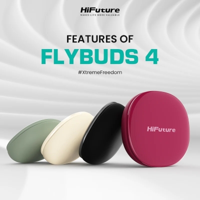 Безжични слушалки HiFuture FlyBuds 4, Червени - 6972576182289 gallery image 2