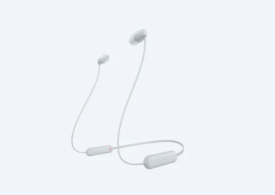Безжични слушалки Sony WI-C100, Бели - WIC100W.CE7 gallery image 1